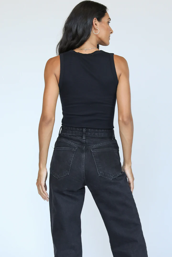 Jordan U Neck Ribbed Tank