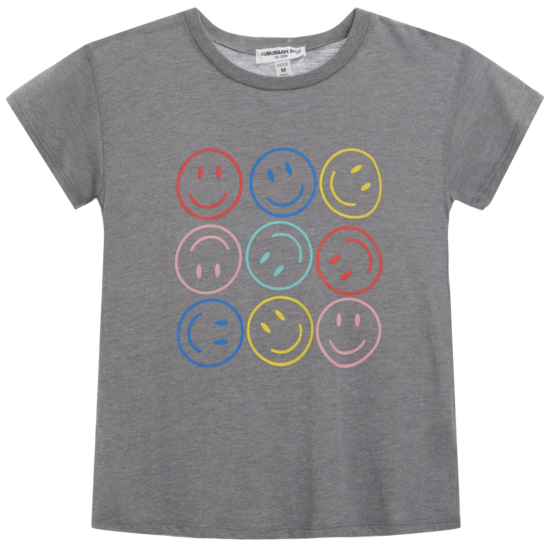 Rainbow Smileys Loose Tee