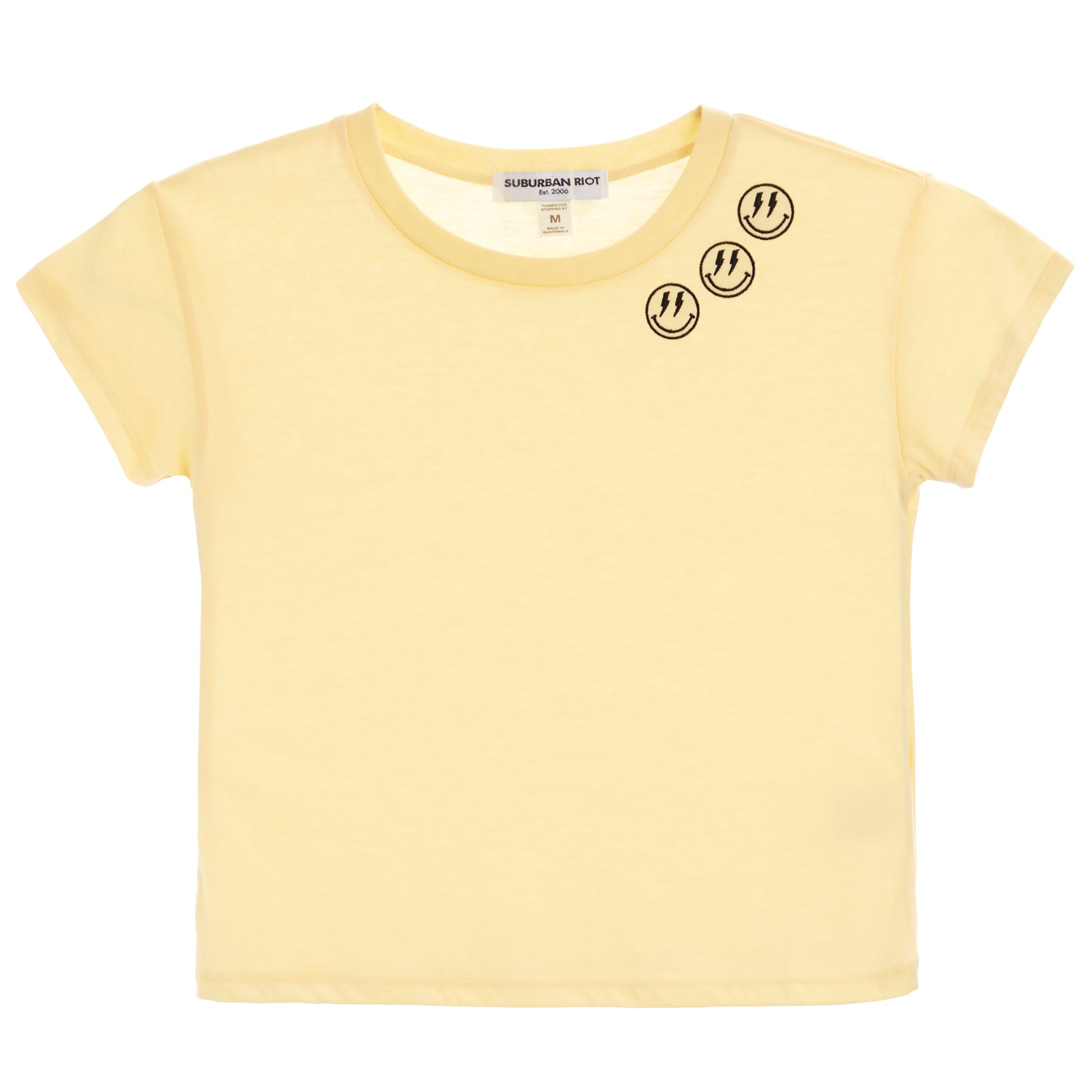 Lightning Smileys Crop Tee
