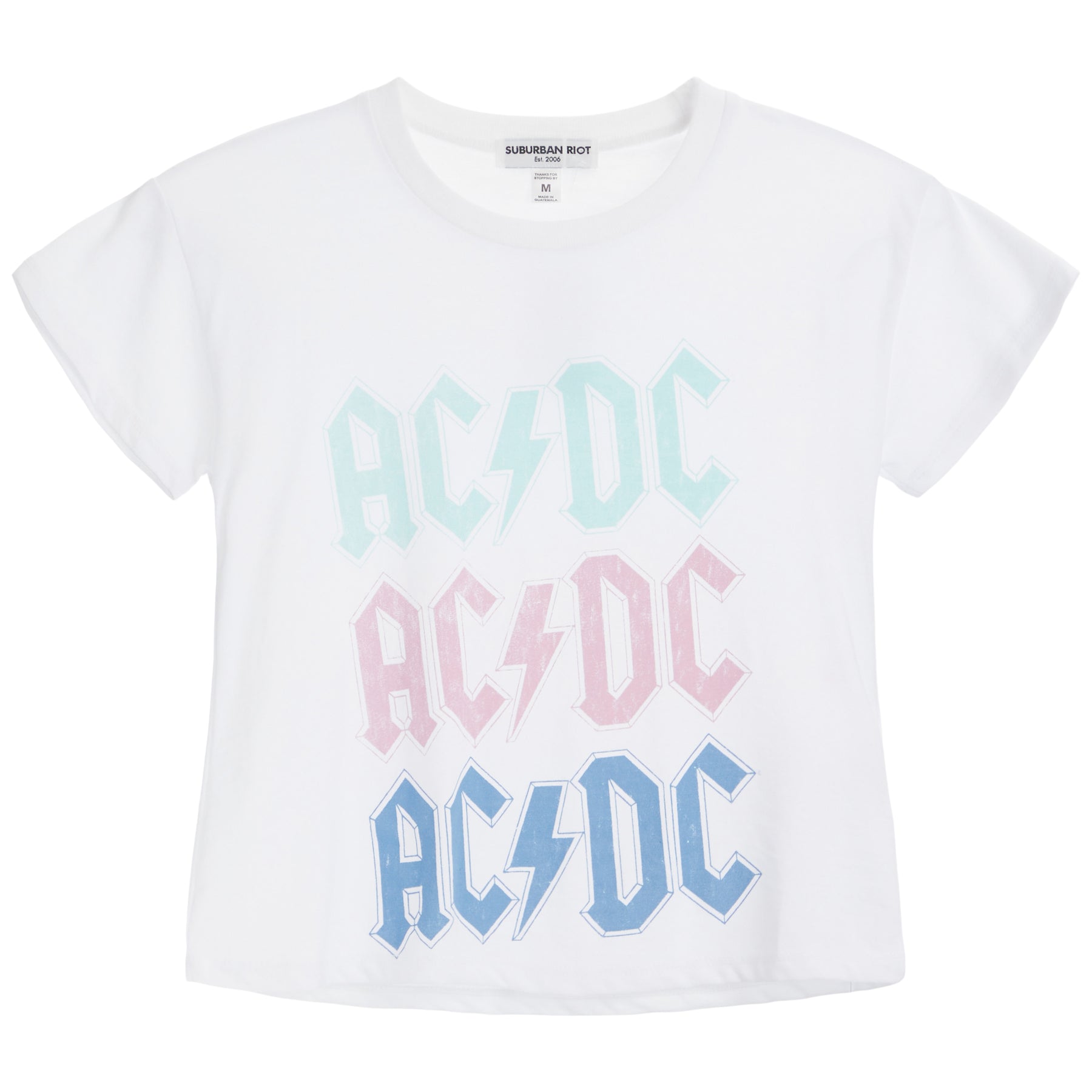 ACDC Pastel Crop Tee
