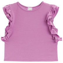 Top with Ruffle Sleeve Detail