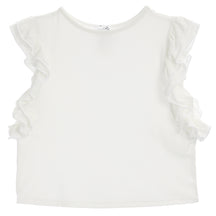 Top with Ruffle Sleeve Detail