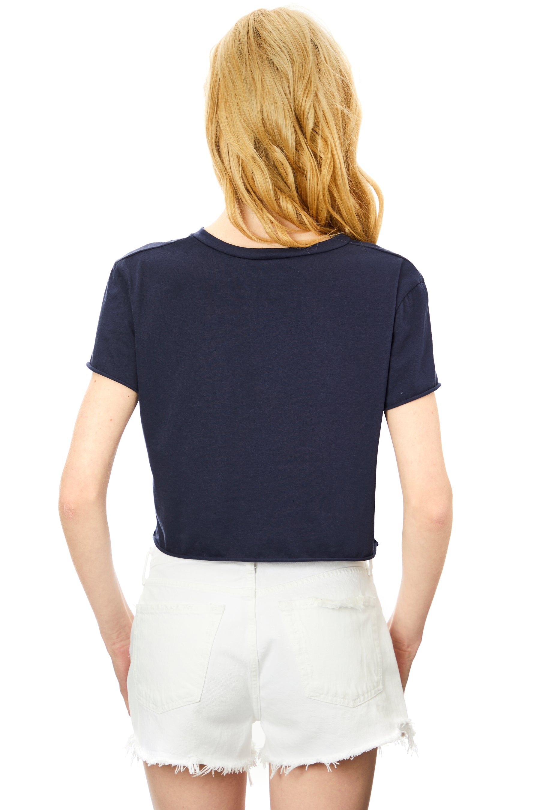 Notch Neck Short Sleeve Tee