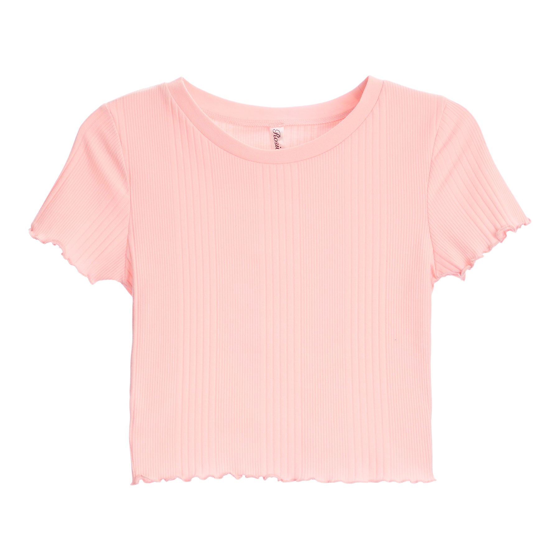 Ribbed Lettuce Edge Tee