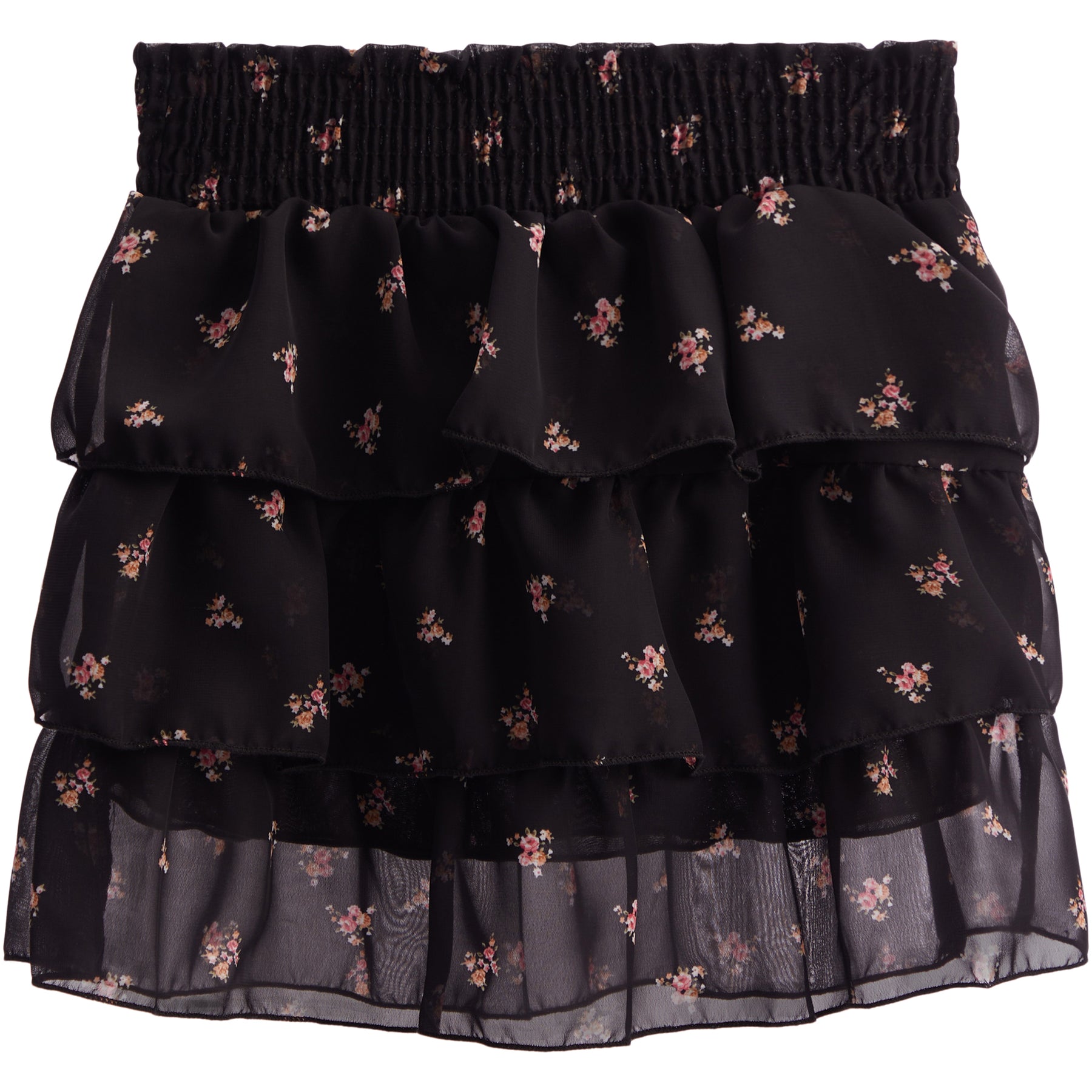 Floral Ruffle Skirt