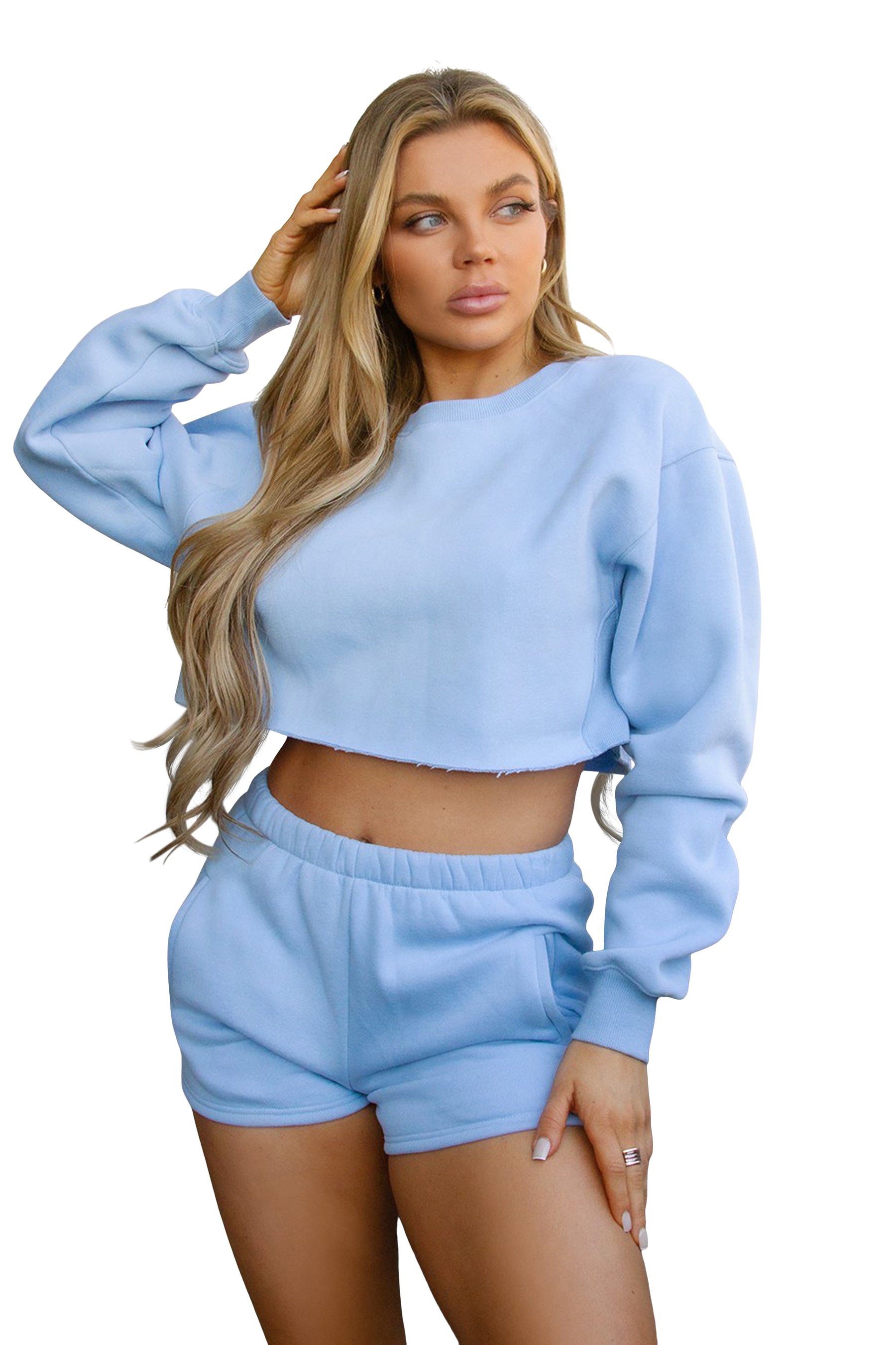 Fleece Cropped Crew