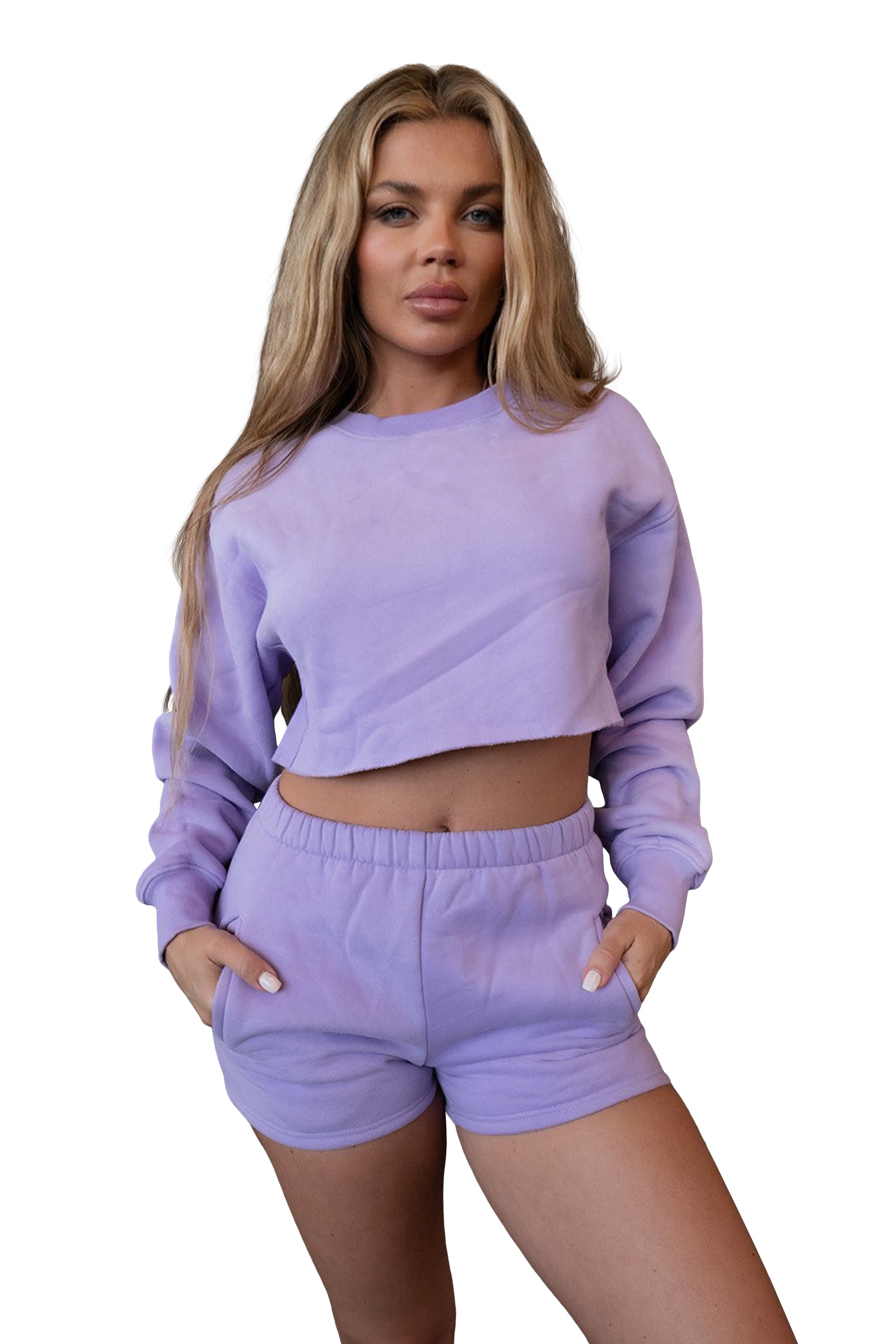 Fleece Cropped Crew
