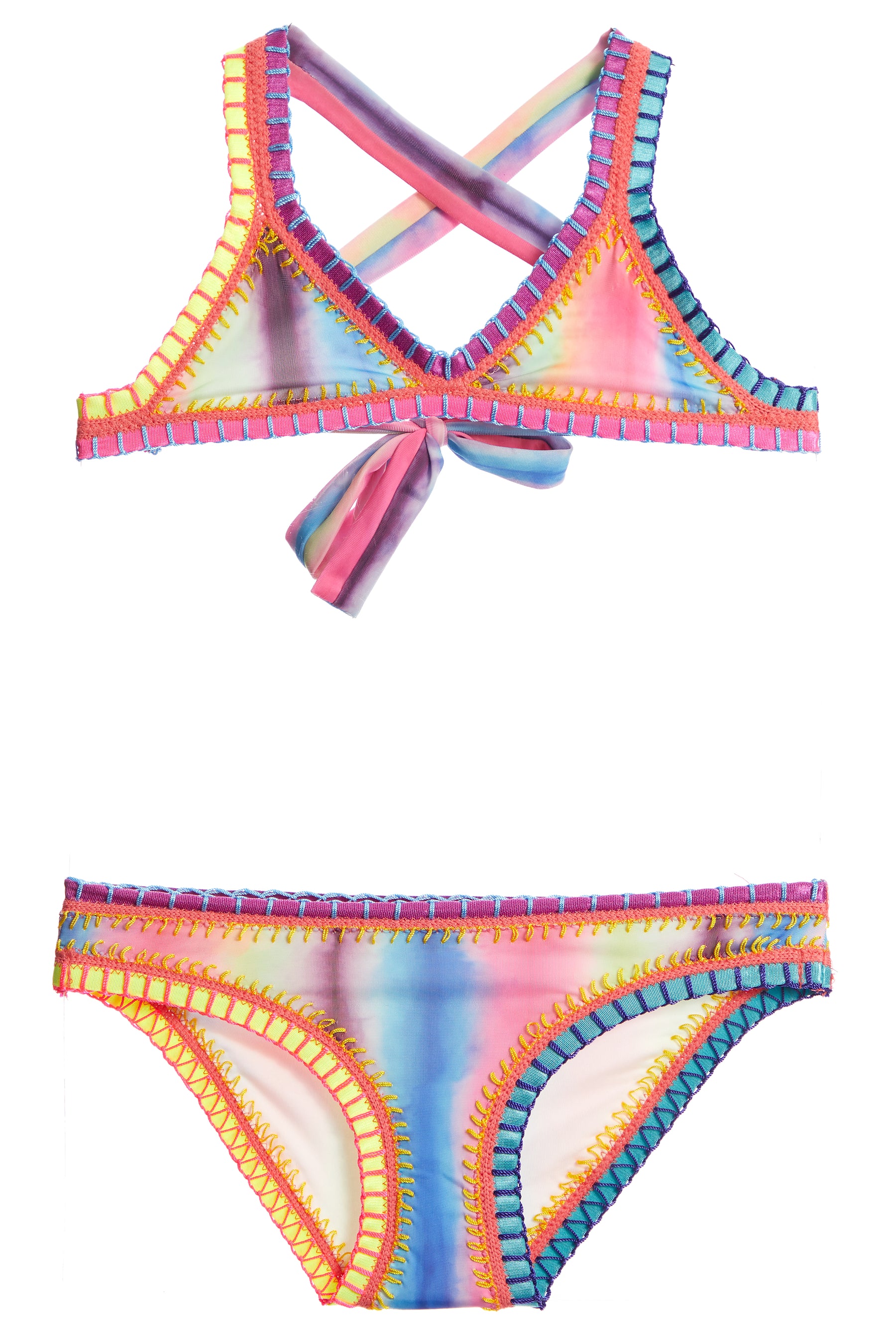 Rainbow Embroidered Bikini