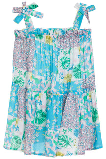 Tie Shoulder Dress- Cool Aqua
