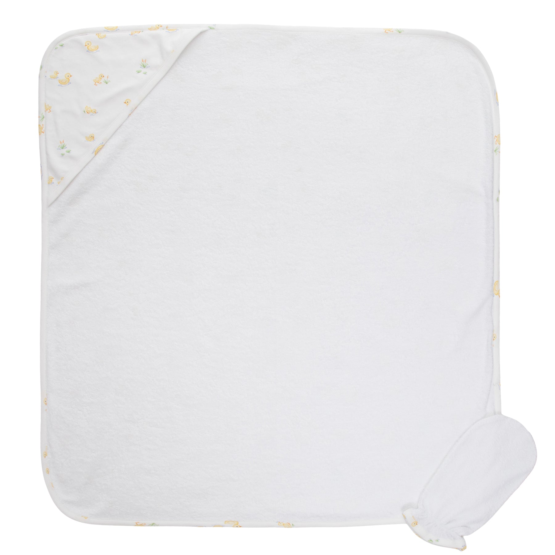 Three Ducks Hooded Towel With Mitt