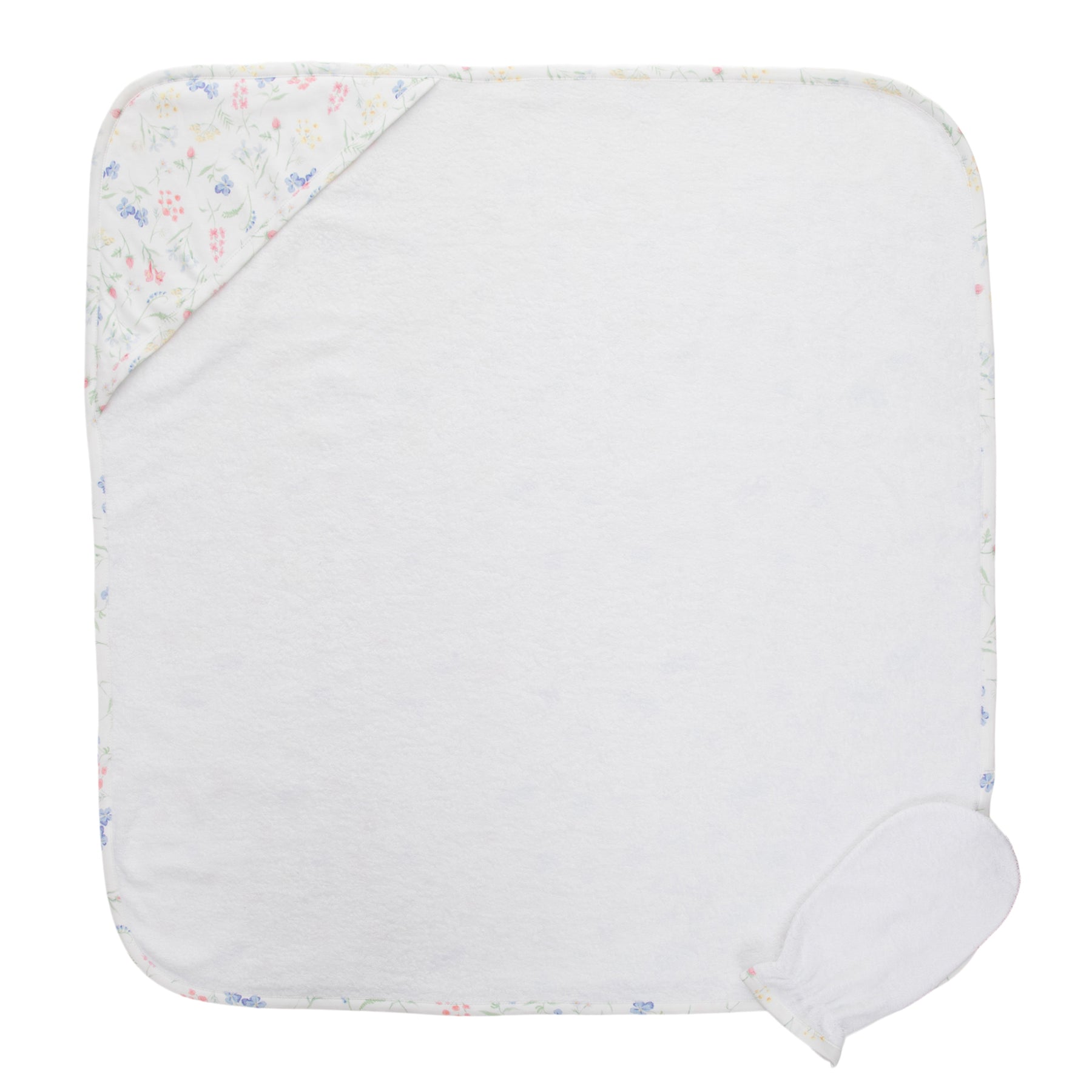 Wildflowers Hooded Towel With Mitt
