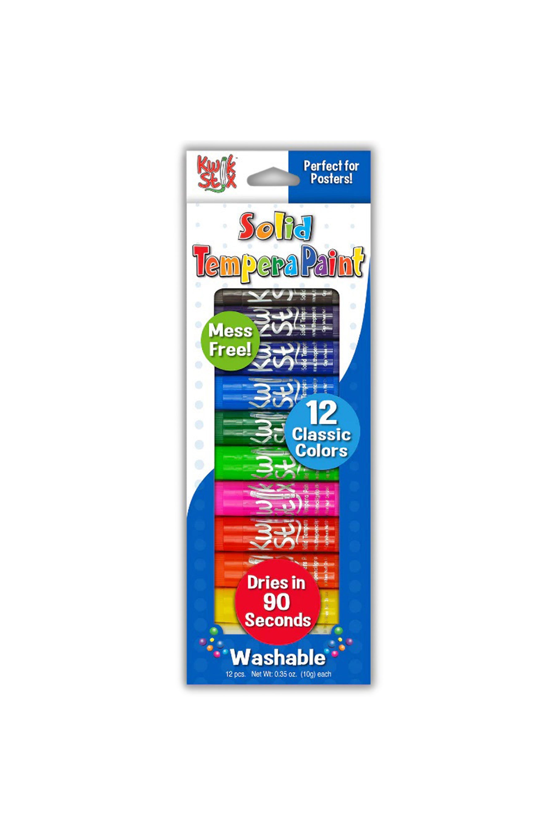 Kwik Stix Tempera Paint 12 Classic Colors