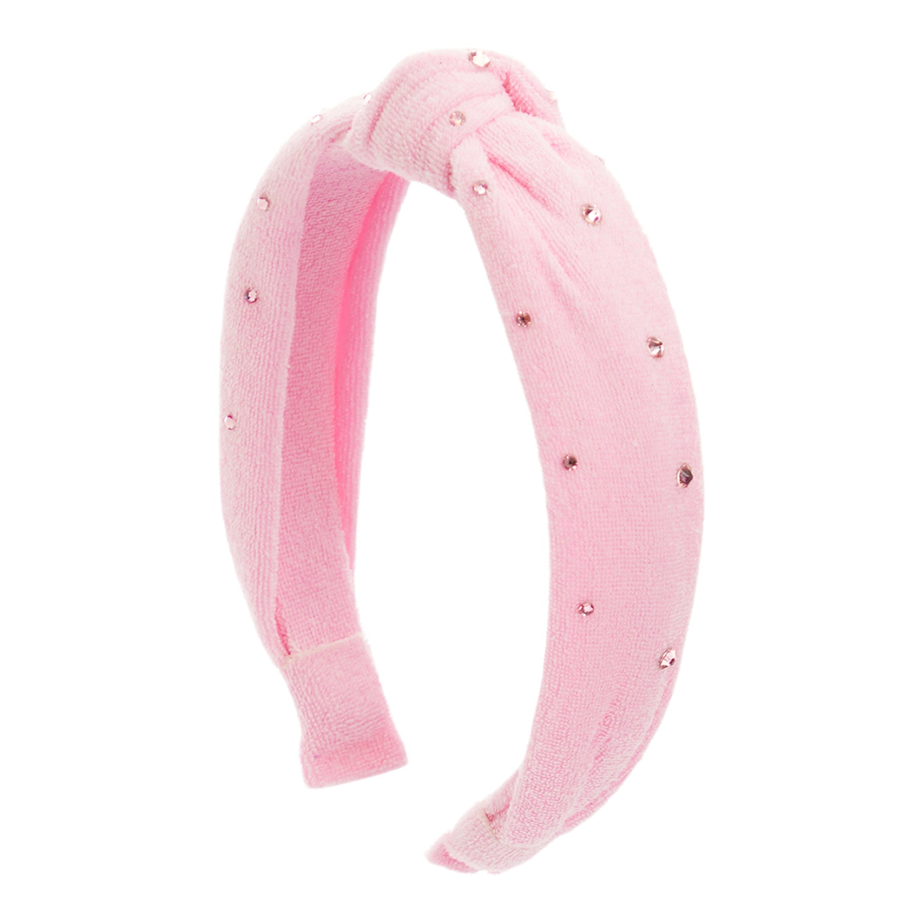 Terry Knot Rhinestone Headband