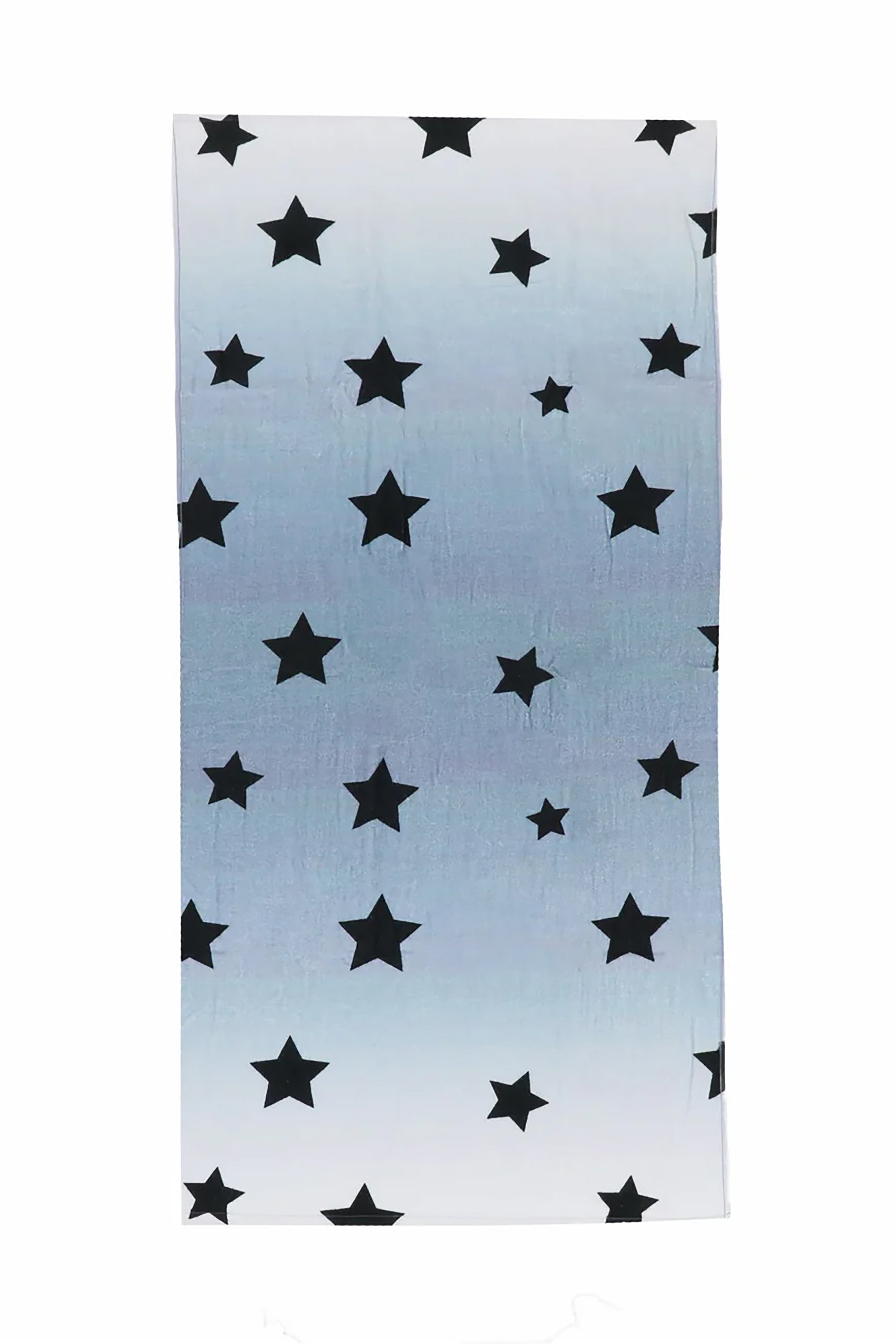 Ombre Black And White Star Towel