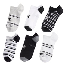 UA No Show 6 Pack Socks