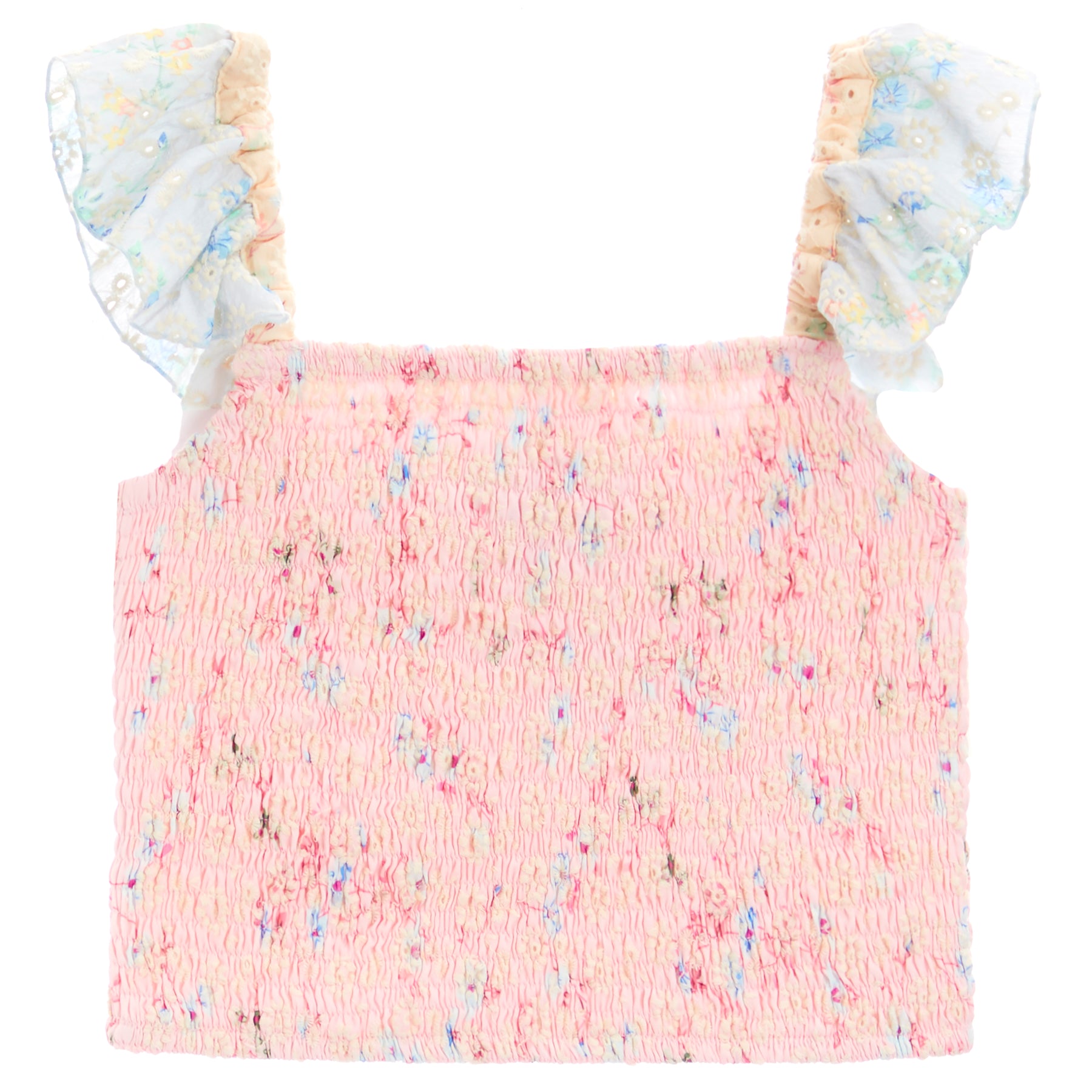 Floral Eyelet Top