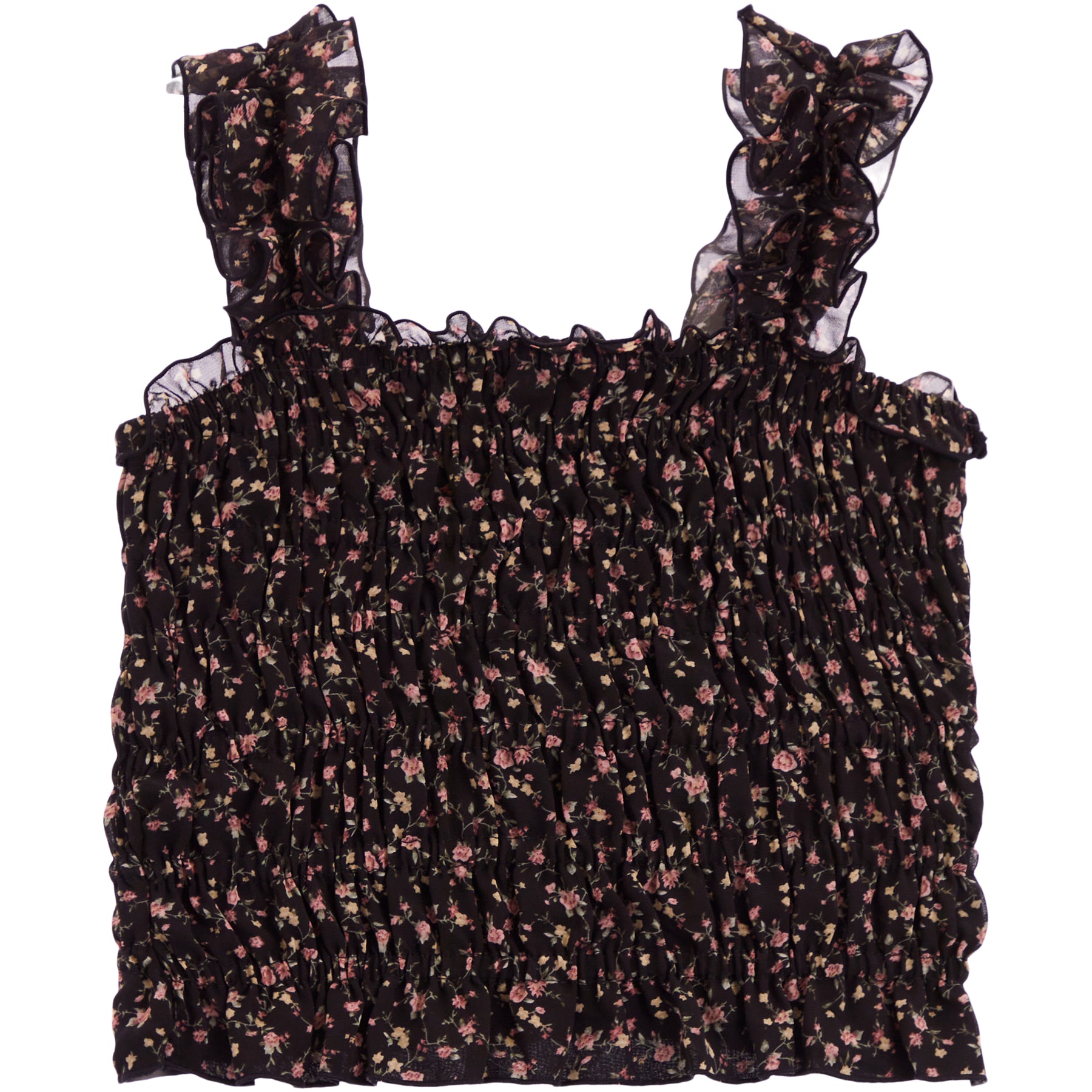 Floral Ruched Tank
