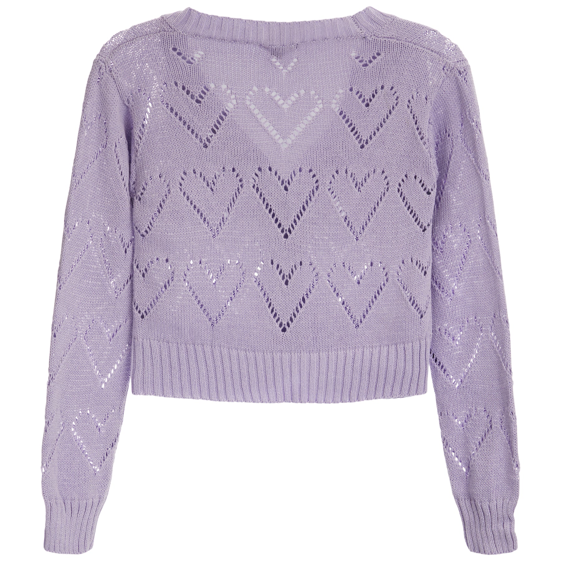 Heart Pointelle Cardigan