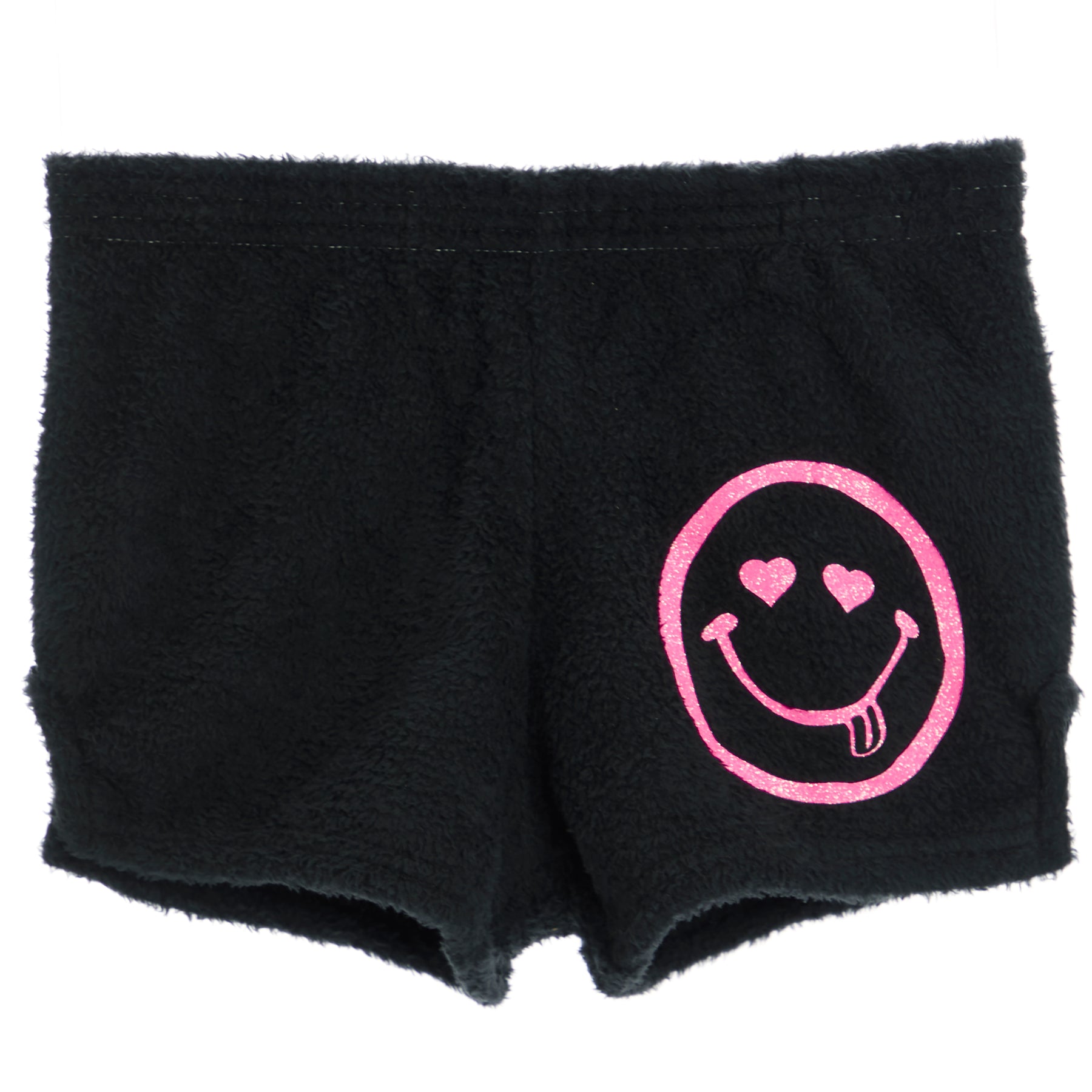 Shorts Light Pink Glitter Heart Eyes