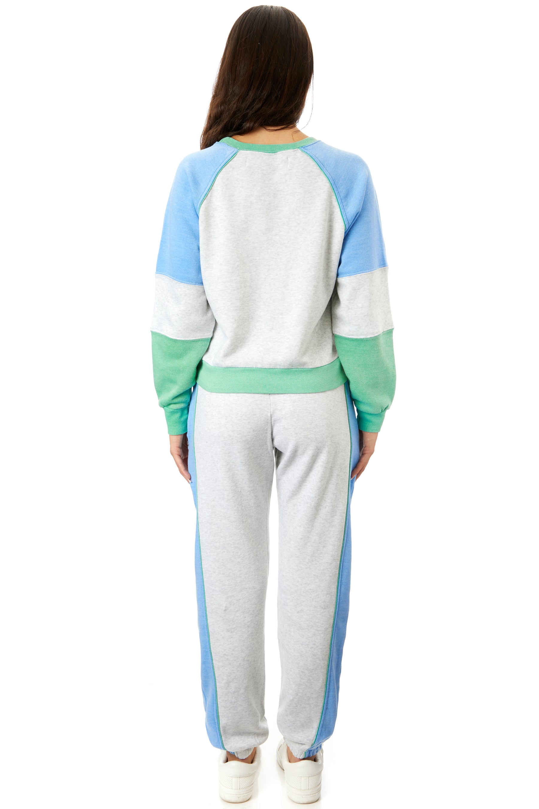 Colorblock Fleece Crewneck