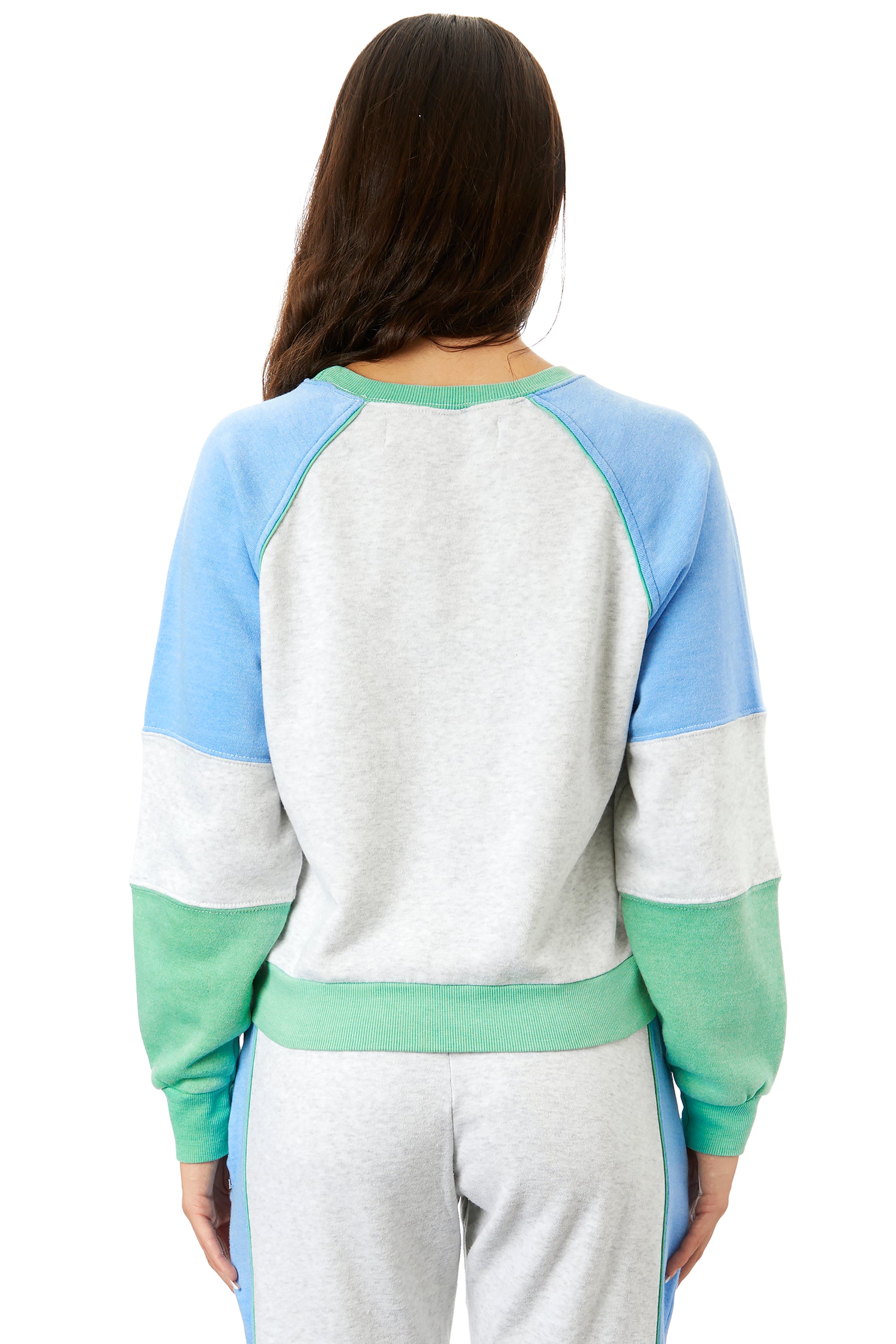 Colorblock Fleece Crewneck