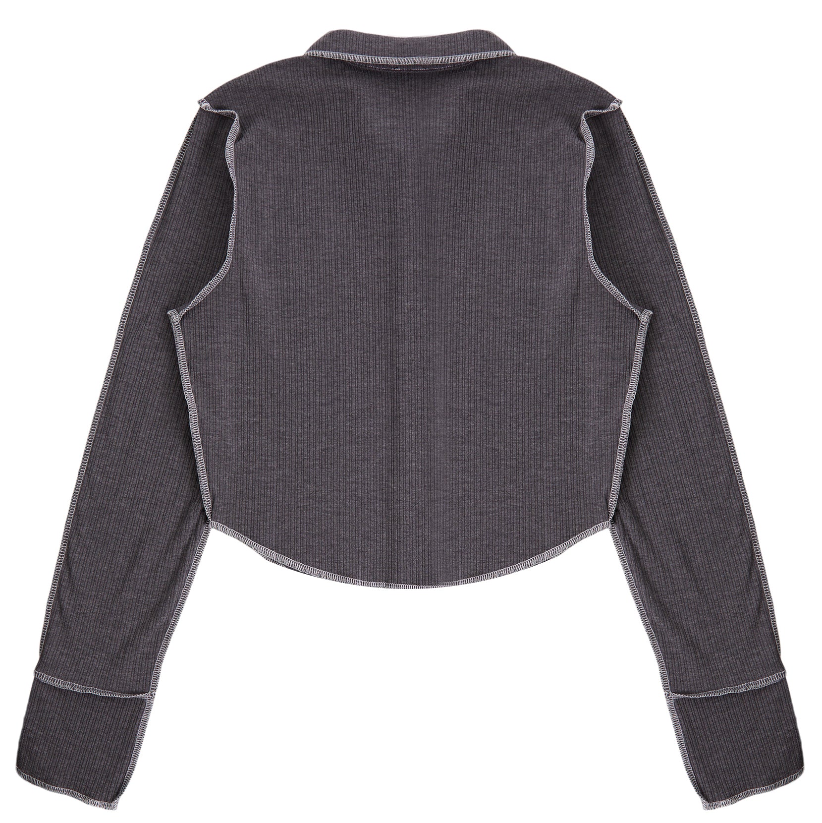 Collared Ribbed Buttondown