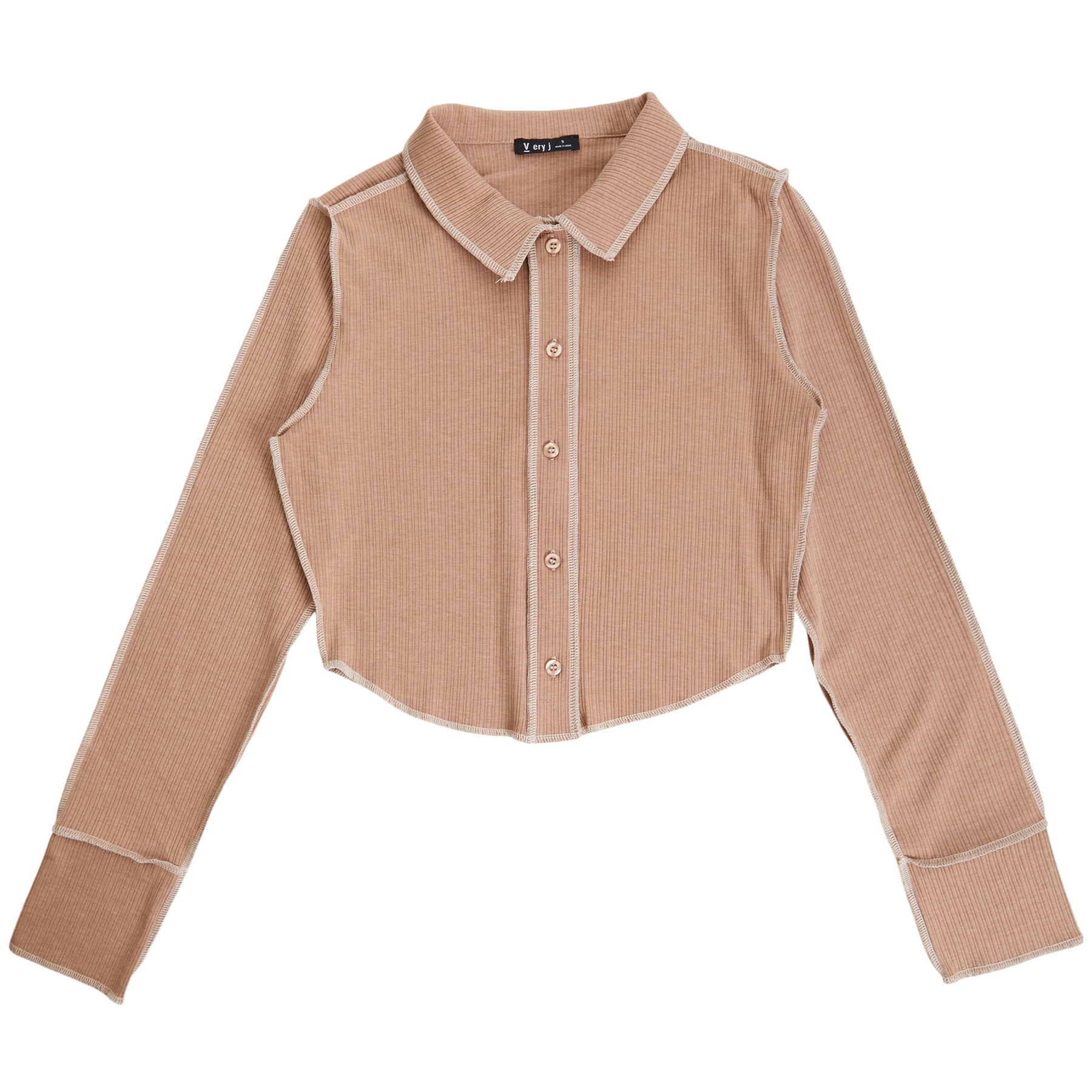 Collared Ribbed Buttondown