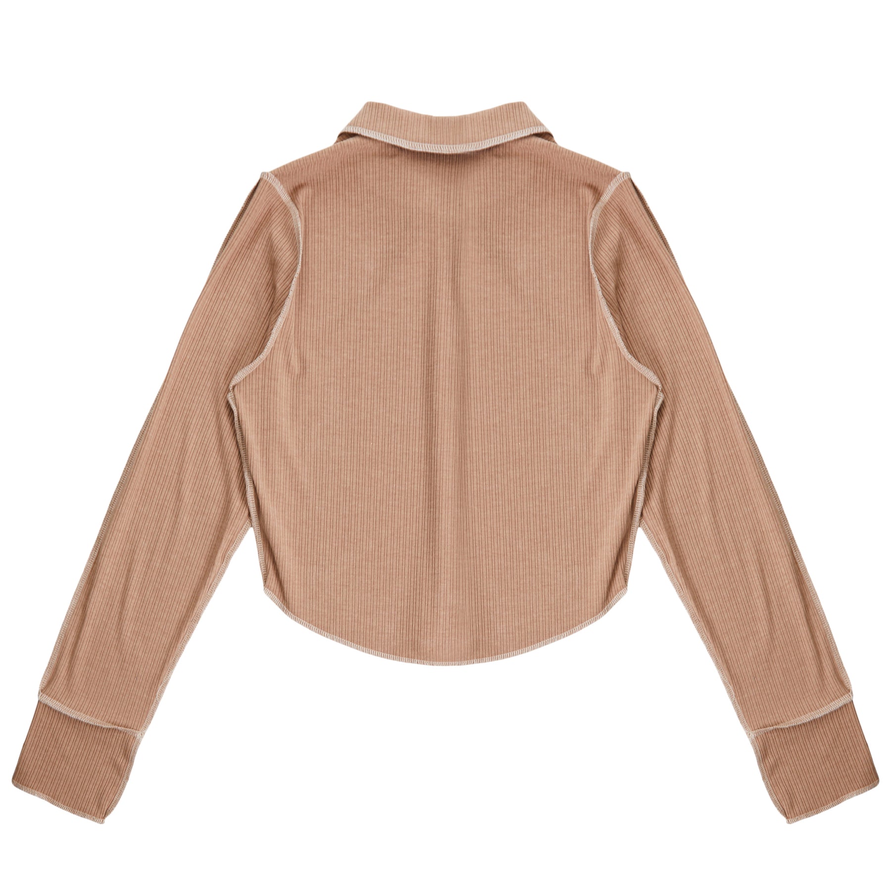 Collared Ribbed Buttondown
