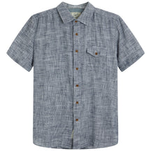 Linear Slub Twill Short Sleeve Shirt
