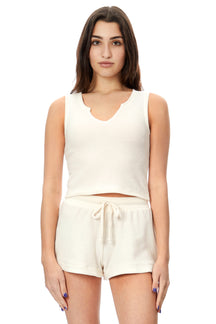 Brushed Waffle Tank Top