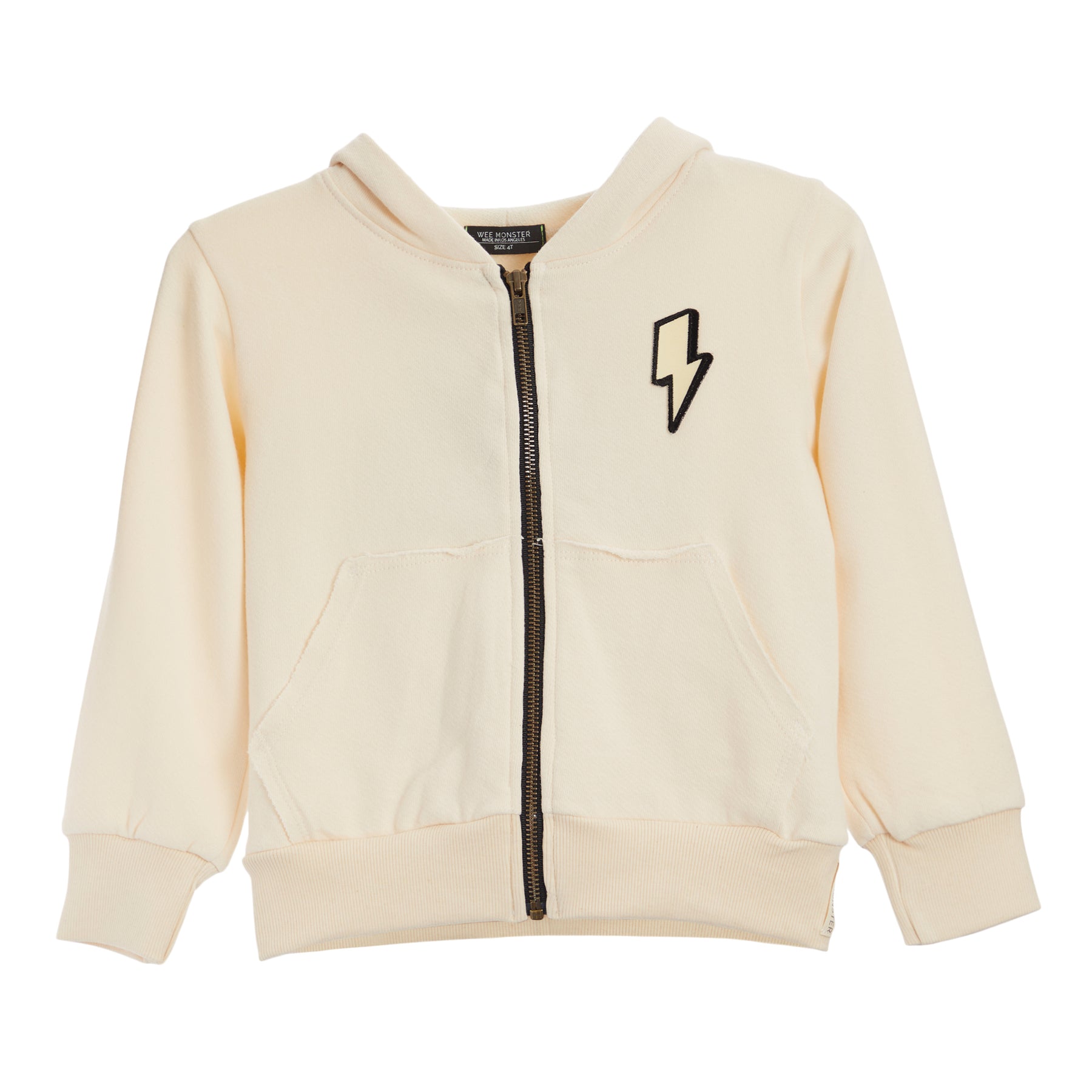 Space Rockets Cream Zip Hoodie