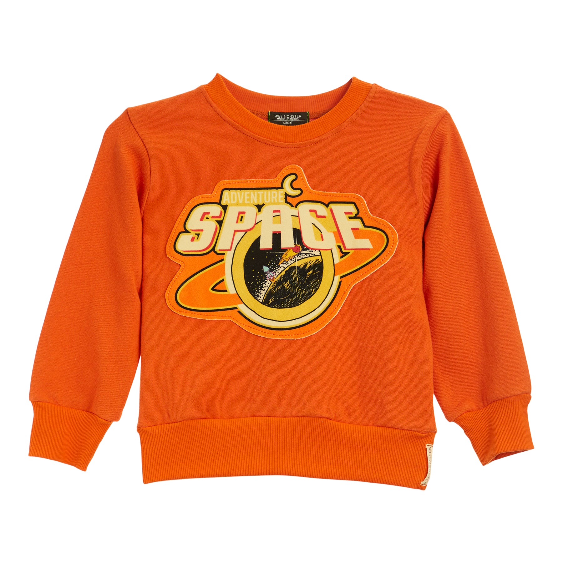 Space Adventure Orange Sweatshirt
