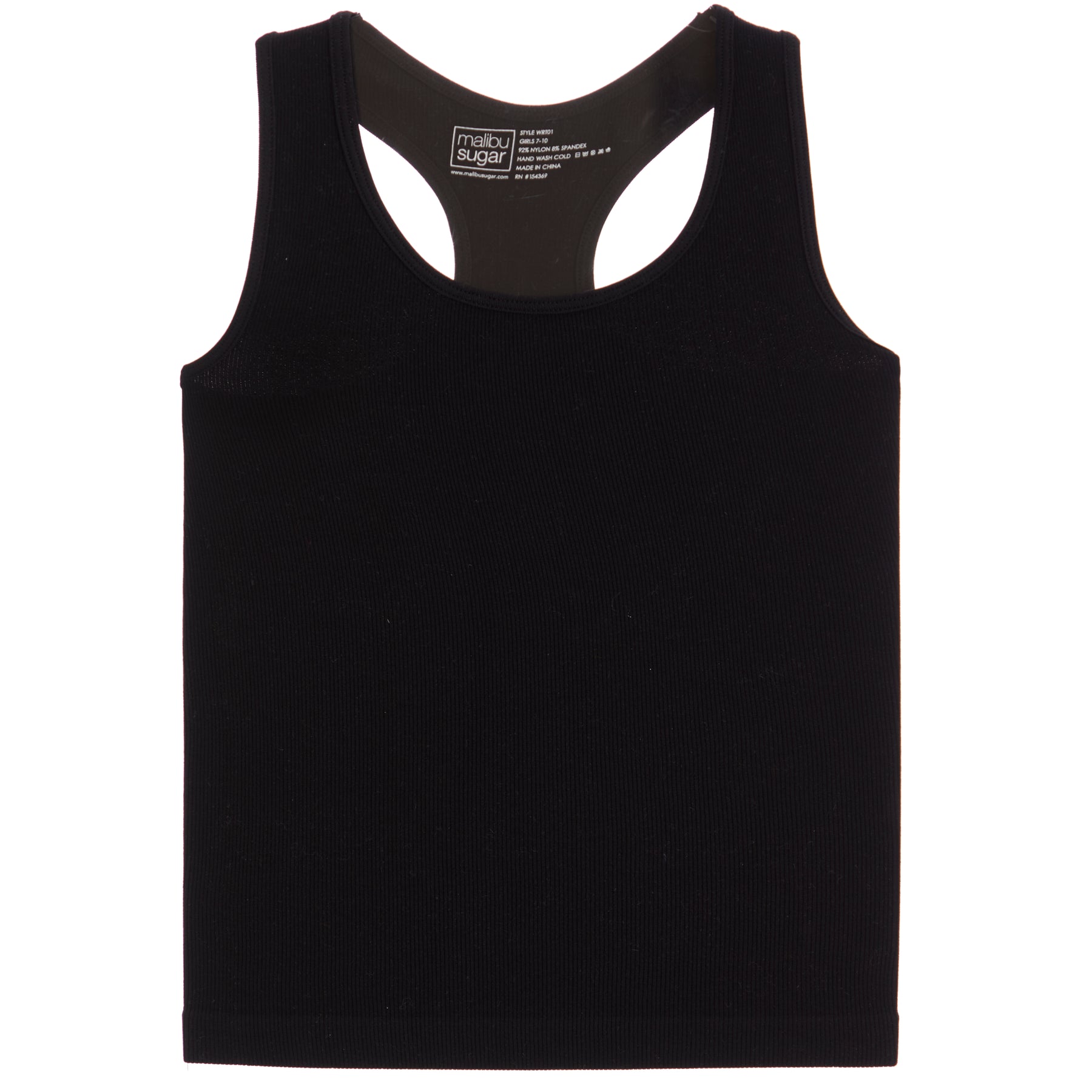 Ribbed Racer Back Tank Top