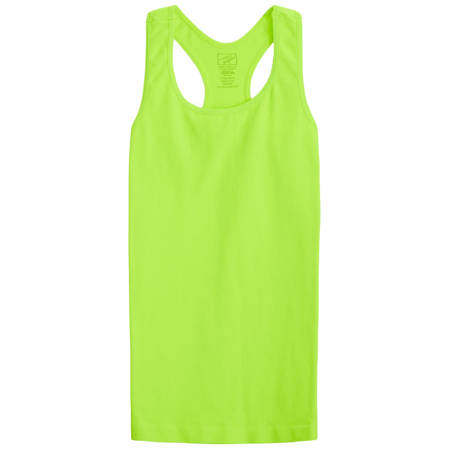 Ribbed Racer Back Tank Top