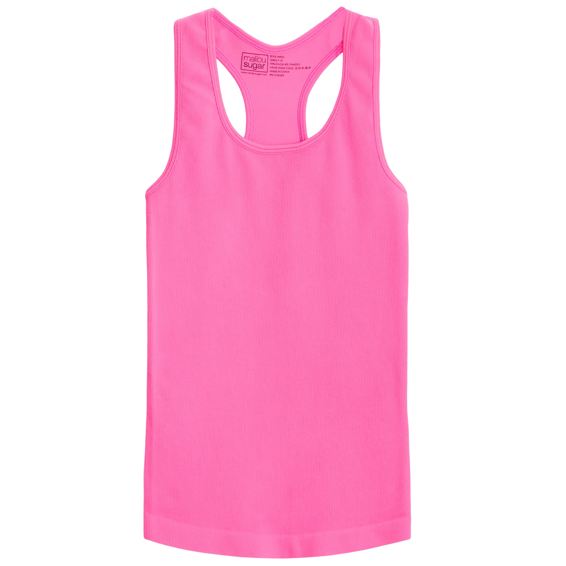 Ribbed Racer Back Tank Top