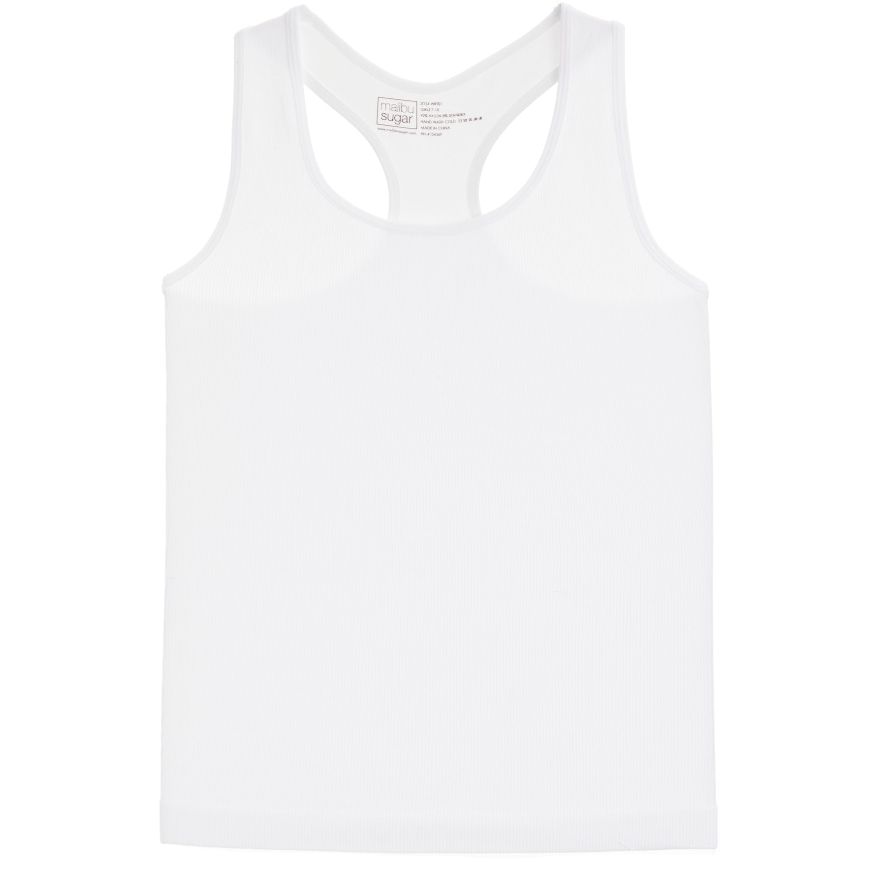 Ribbed Racer Back Tank Top