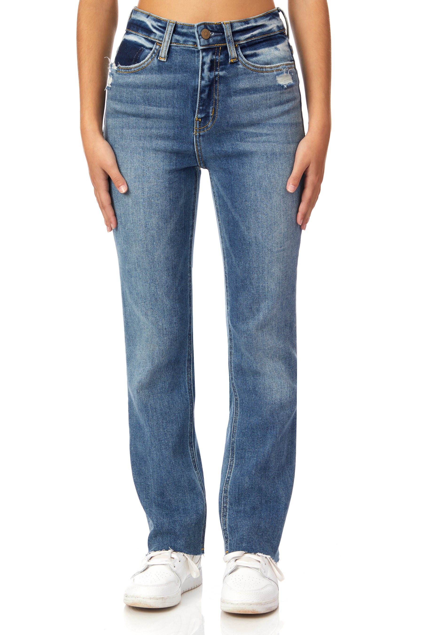 High Rise Ankle Straight