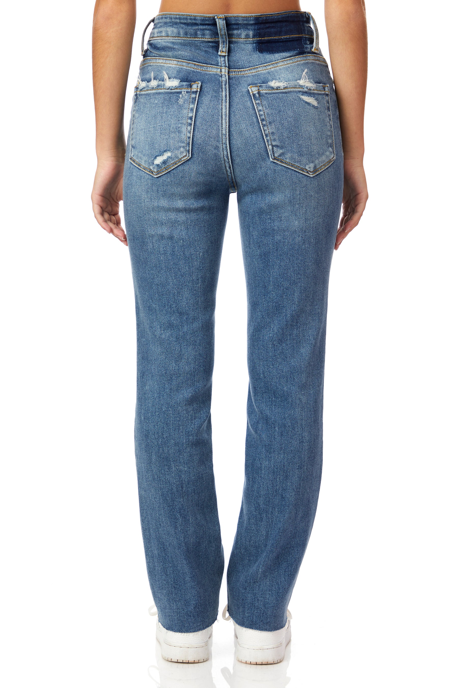 High Rise Ankle Straight