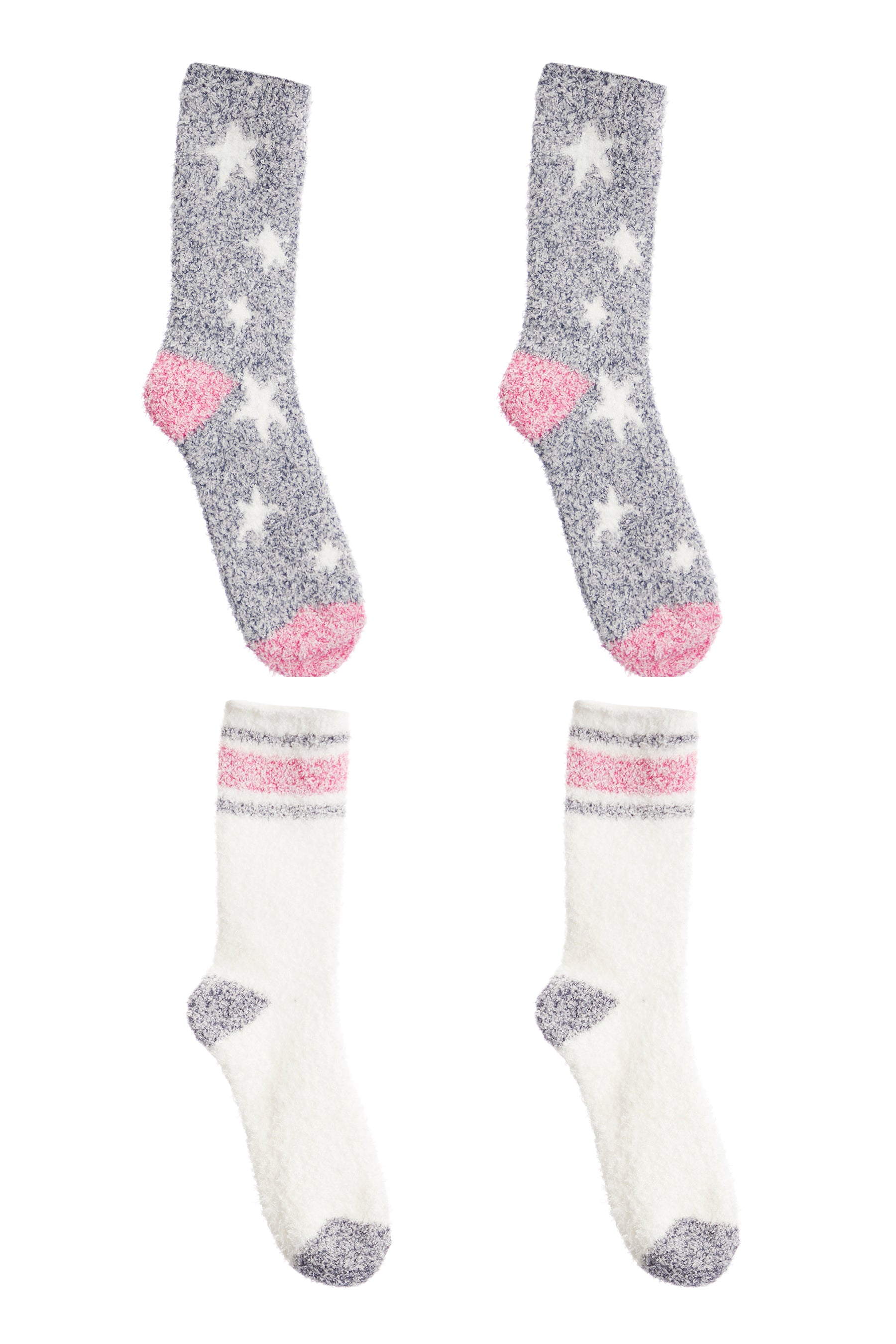 2 Pack Star Plush Socks
