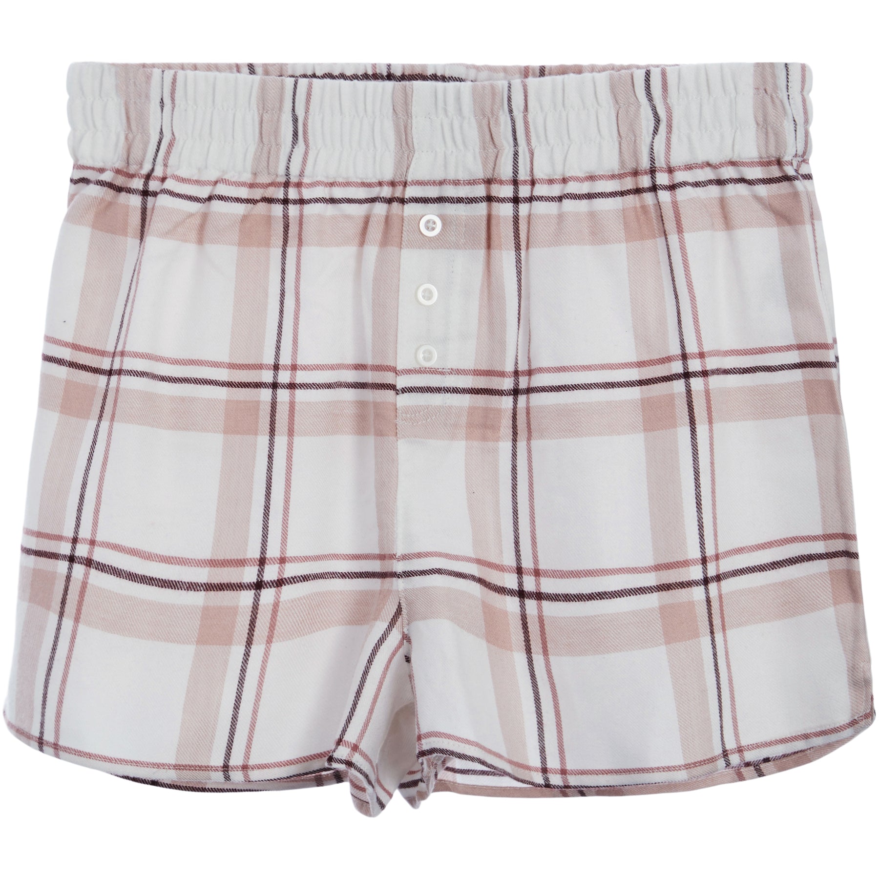 Co-ed Plaid Boxer