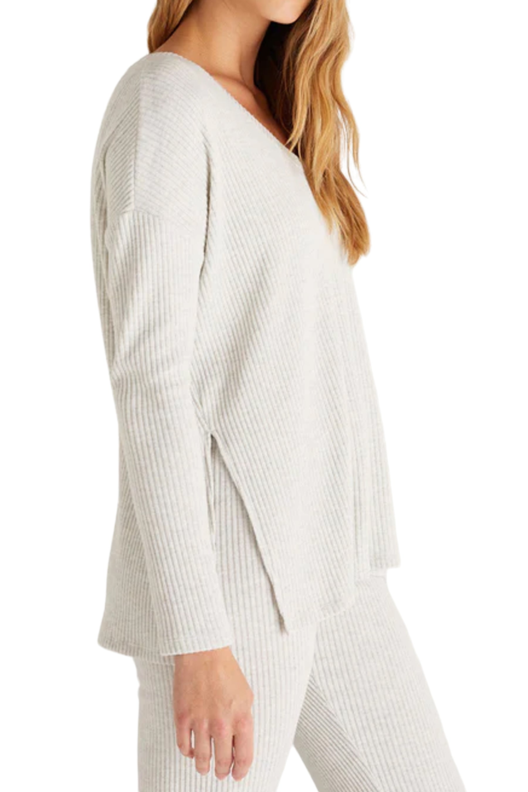 Me-Time Rib Long Sleeve Tee