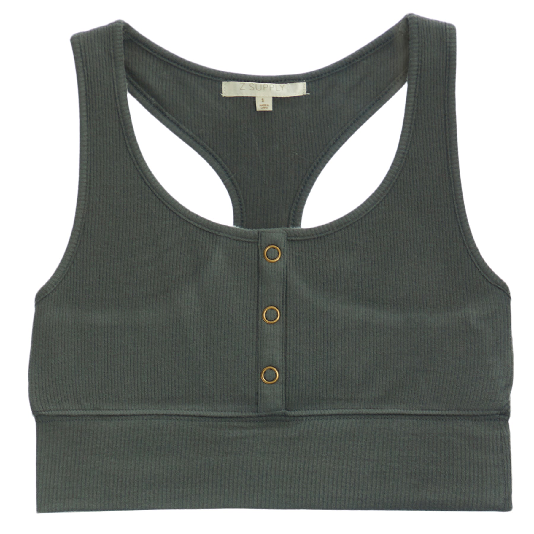 Lake Ribbed Tank Bra