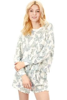 Everly Butterfly Long Sleeve Top