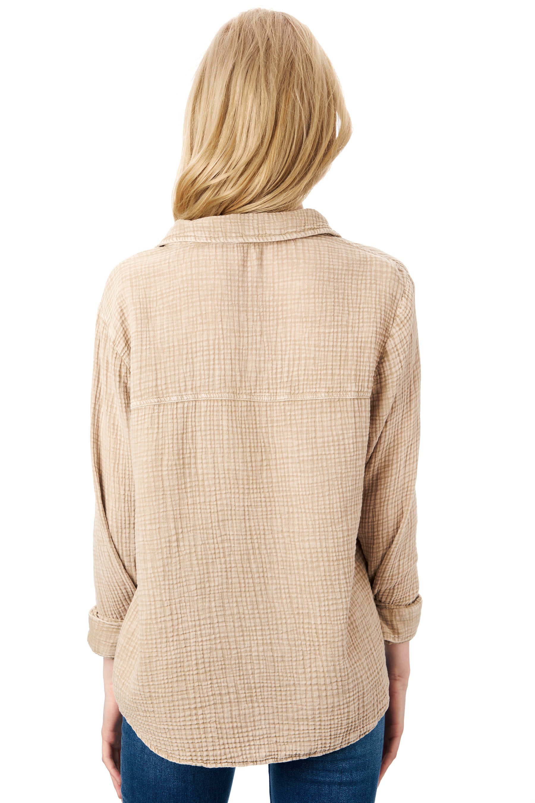 Kaili Button Up Gauze Top