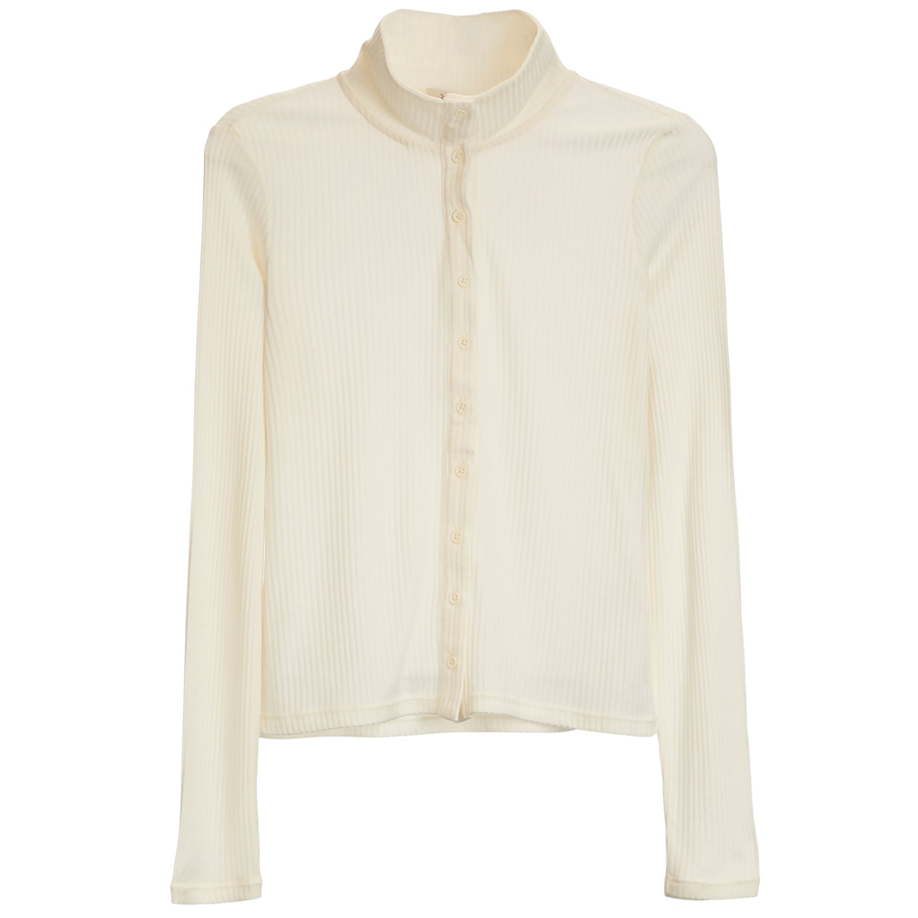 Adrienne Rib Button Top