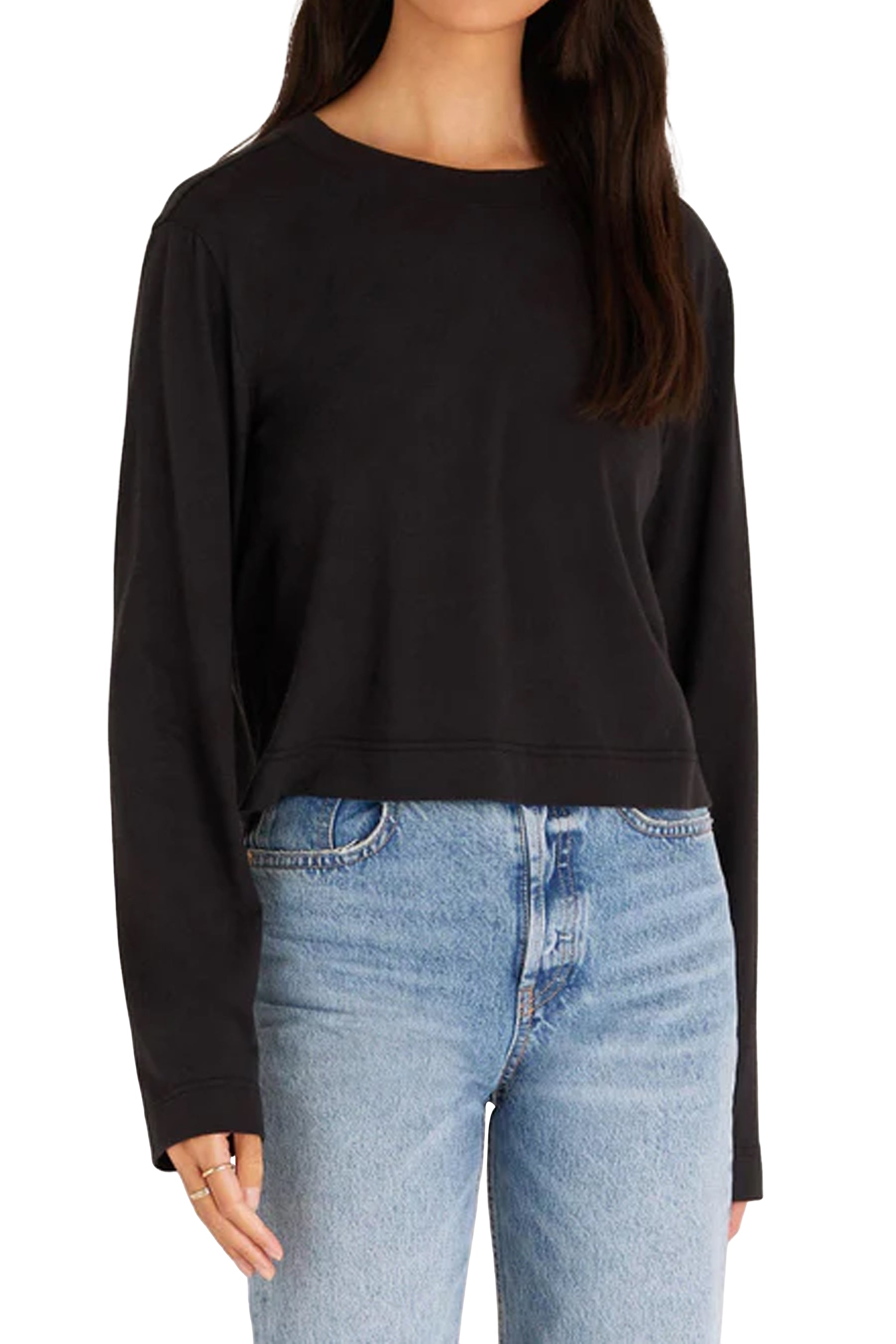 Lupita Brushed Crop Long Sleeve