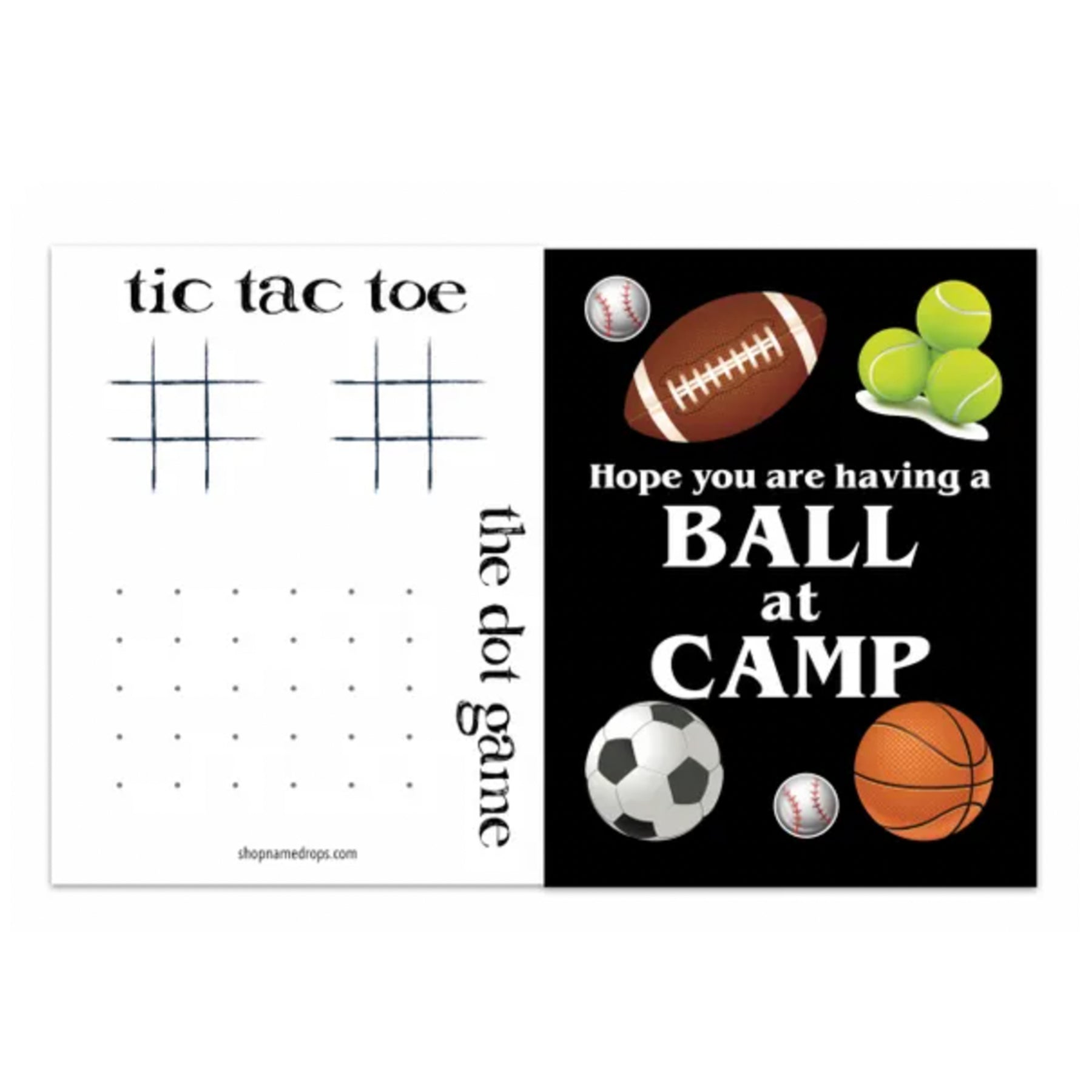 Ball At Camp Notecard