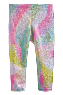 Lame Legging- Pink Tie Dye Sugar
