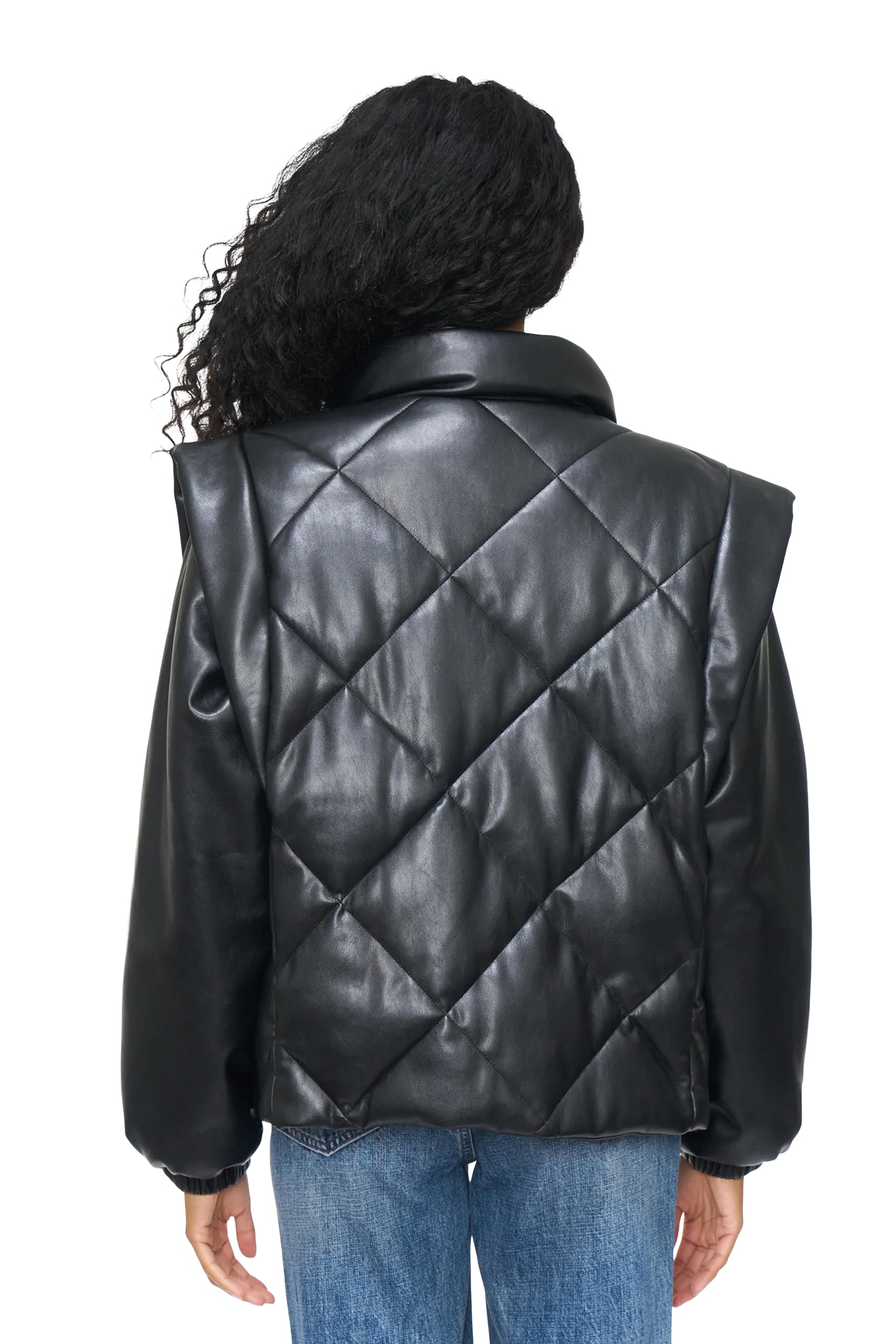 Callista Quilted Vegan Jacket