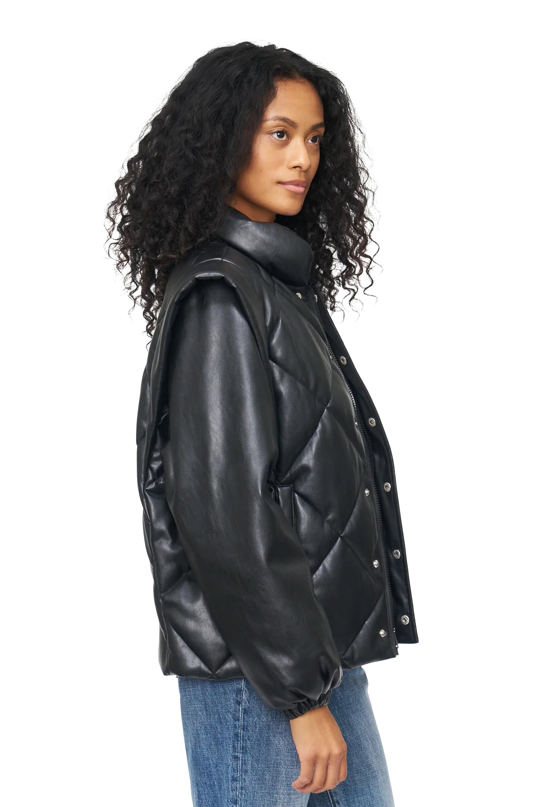 Callista Quilted Vegan Jacket